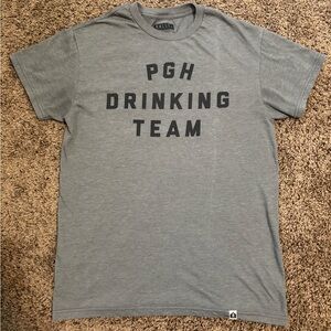 Pgh Drinking Team T-Shirt Men’s M Pittsburgh Pitt